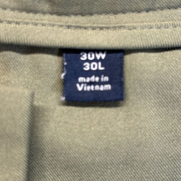 Mizzen + Main Baron Chino Pants Men's 30 Athletic Green Hemmed to 28" Inseam - Picture 7 of 13